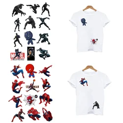 12Pcs/Lot Small Size Marvel Iron On Patches Ironing Applications For Children's Clothing Kids Heat Thermal Transfer Stickers DIY