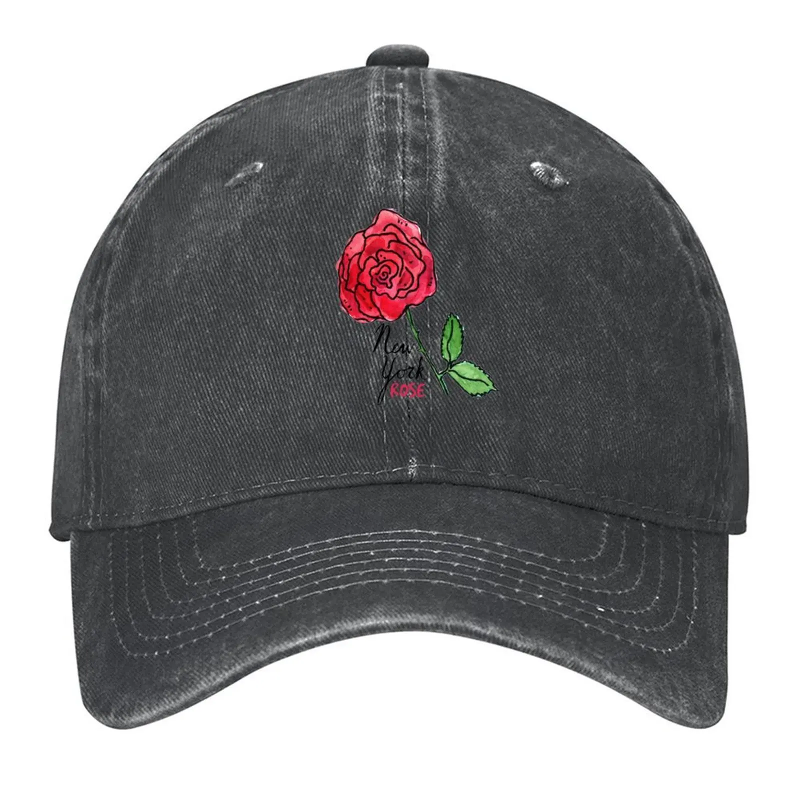 

State Flower: New York - Rose Baseball Cap Hat Beach Anime Hat Funny hats Luxury Cap Women's Hats 2025 Men's