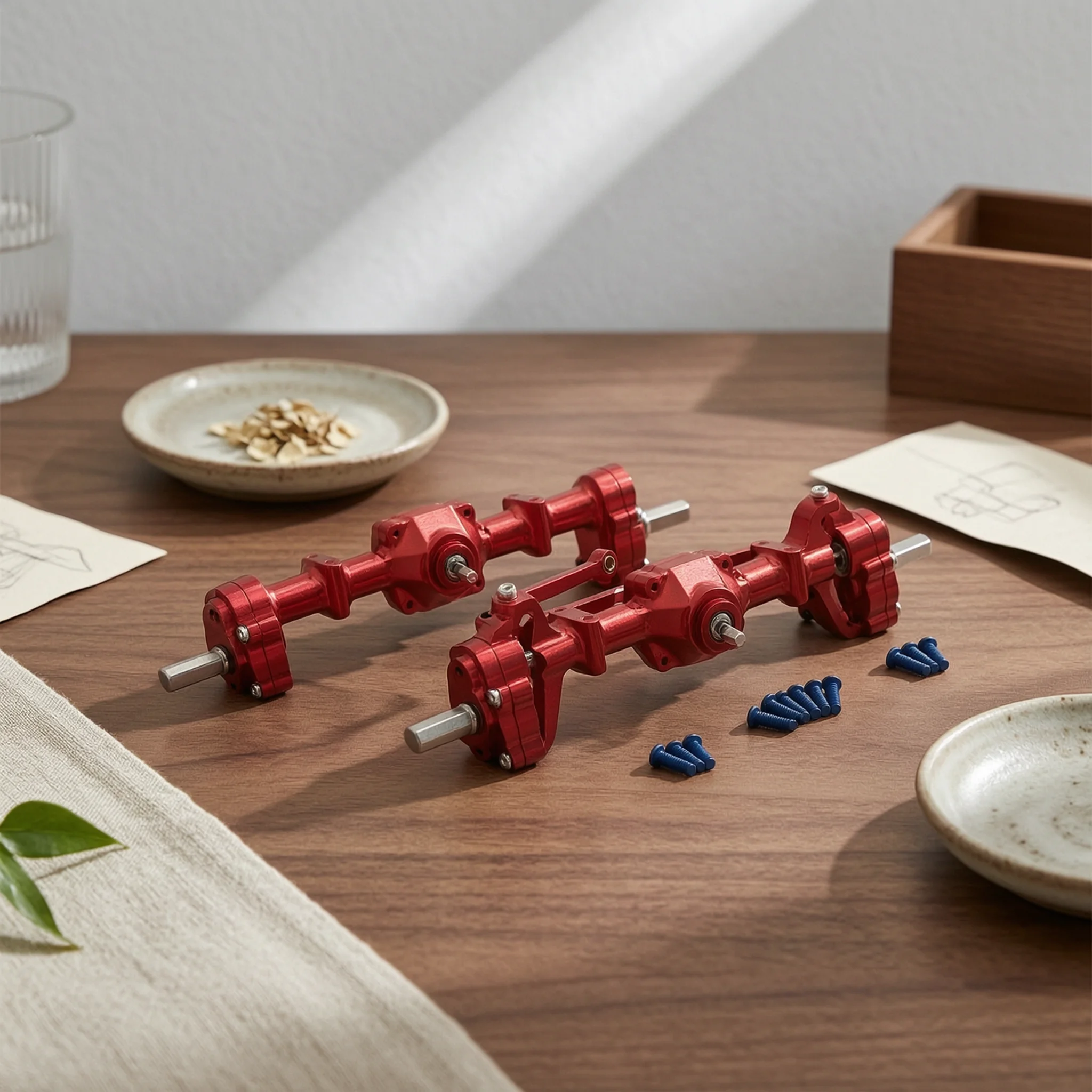 front-and-rear-axle-assembly-6061-aluminum-rc-car-axle-with-gears-axles-cast-iron-hardware-long-lasting-for-hobbyists