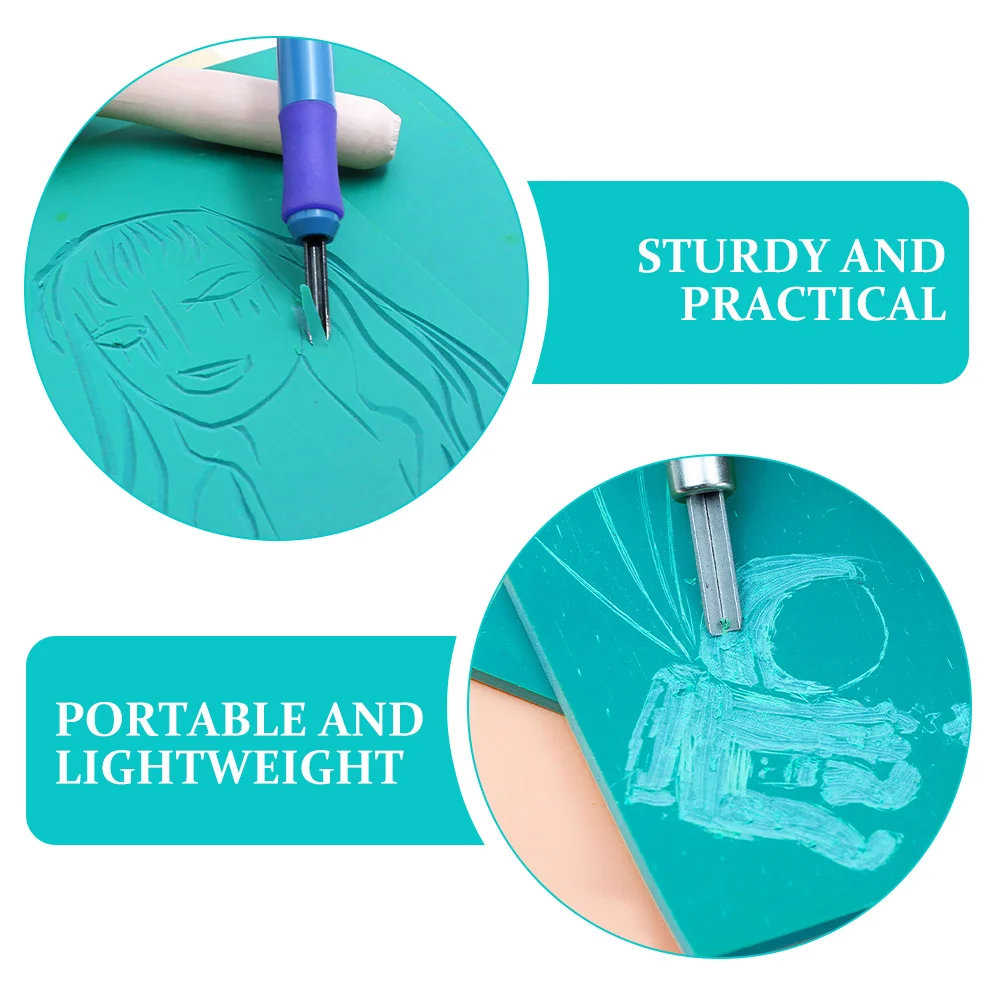 Tapis de découpe de gravure, tampon de découpe artisanal en PVC pour la fabrication de timbres en caoutchouc, projets artistiques de bricolage, protection de Table Durable