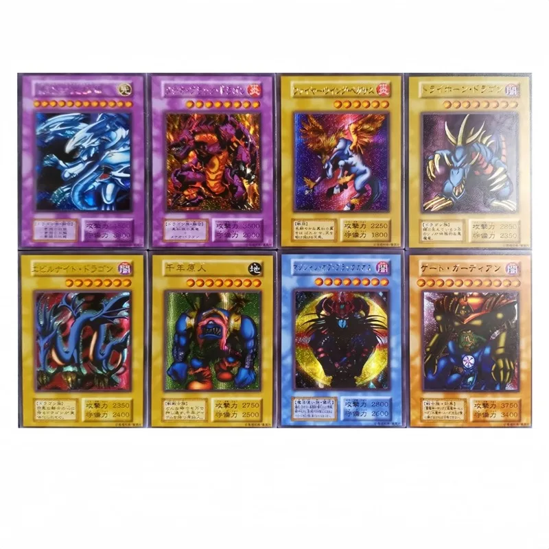 

Yu-Gi-Oh! DIY 8pcs/set 1999 Tokyo Duelist Legends Prize Card Self-made Pser Craft Anime Cartoon Gauze Flash Game Collection Card