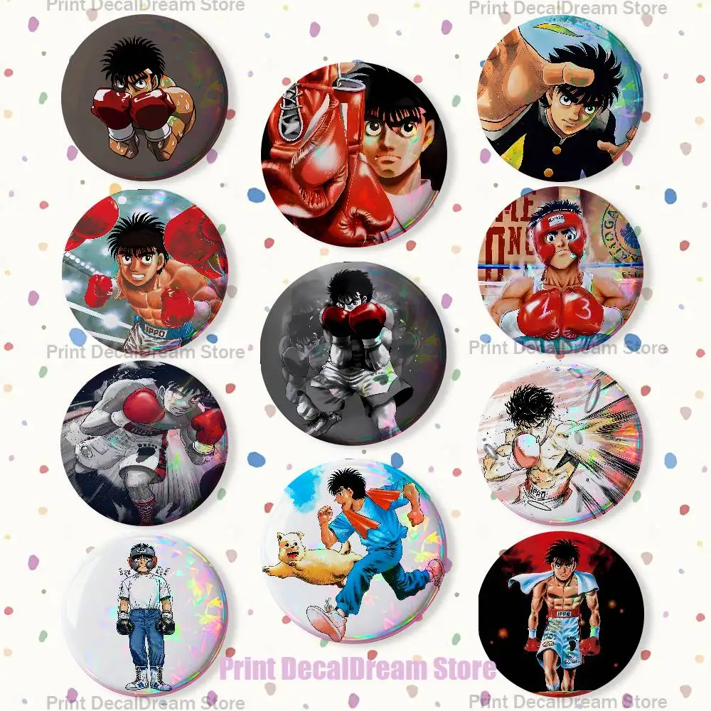 

Boxing H-Hajime no Ippo Badges Creative Tinplate Button Pins Brooch Creative Quotes Badge Clothes Backpack Jewelry Gift