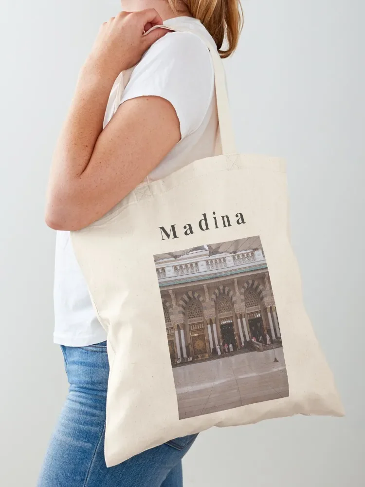 Entrance to the Prophet's Mosque Print Tote Bag sacs de shopping reusable shopping bags cloth bag woman