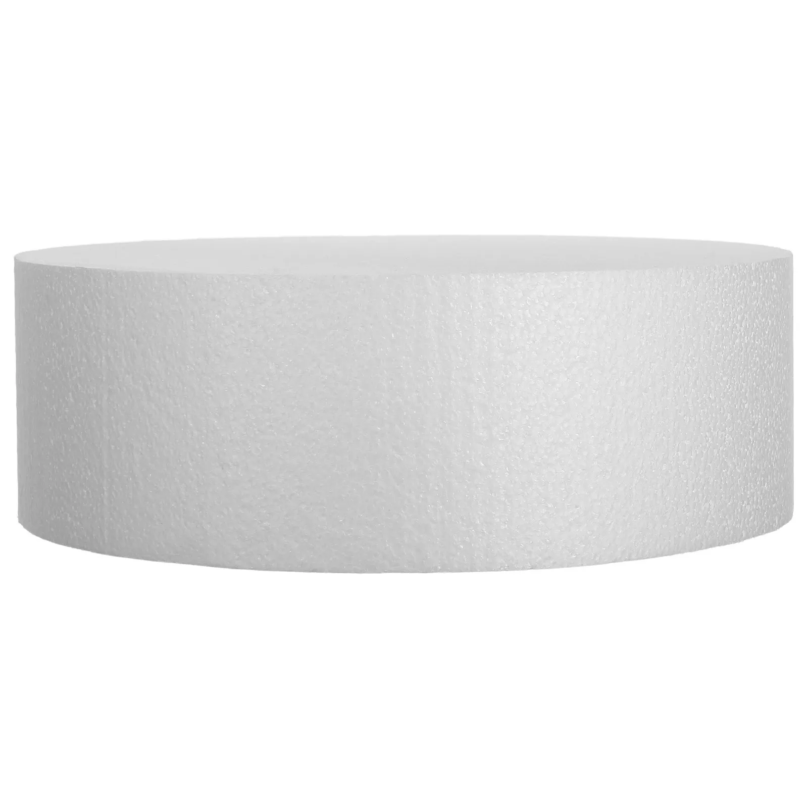 12 Inch Round White Foam Cake Dummy High Density Lightweight Easy Clean for Baking Classes Cake Decorating Practice Wedding