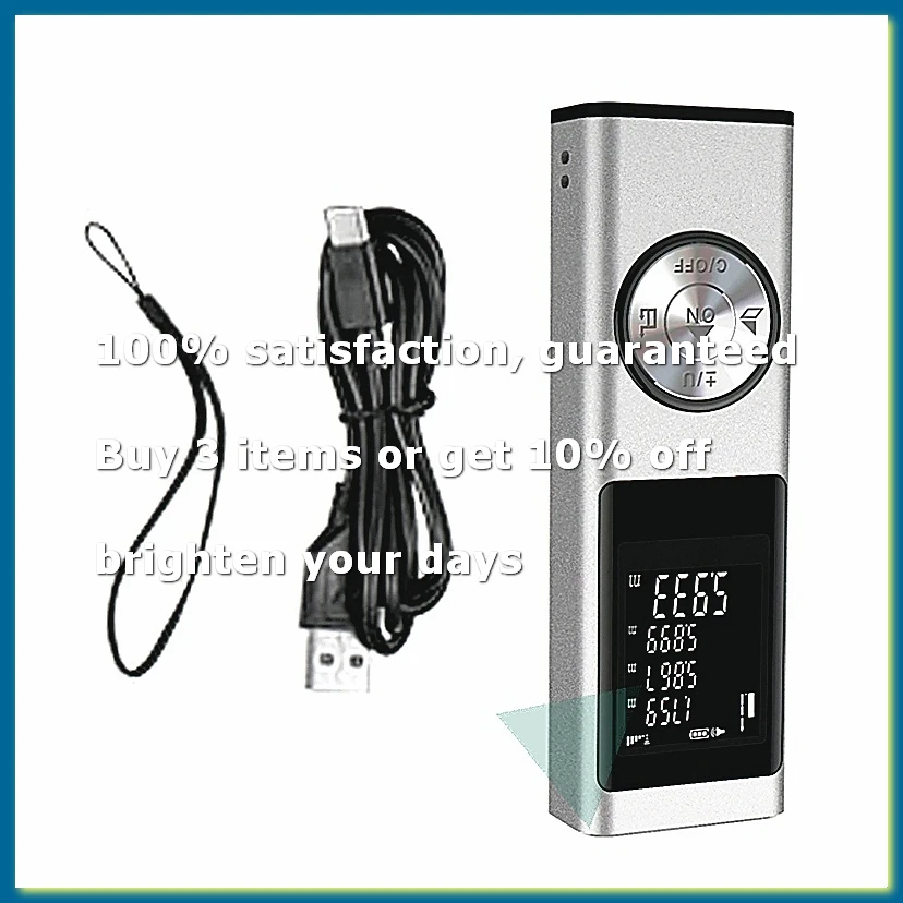 ●40M Smart Digital Laser Distance Meter Range Portable Rangefinder Range Finder Mini Handheld Distance Measuring Tool