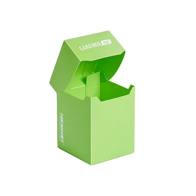 Sturdy PP Card Deck Box, Large Capacity Holds 100+ Sleeved Cards, Compatible with Yu-Gi-Oh! Pokémon MTG TCG Storage Case