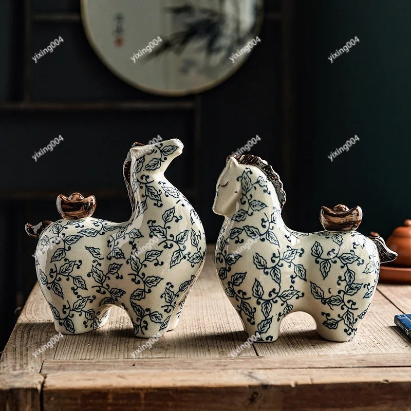 

New Chinese Wealth Ornament, Fortune Decoration for Office Living Room Shelf Housewarming Gift