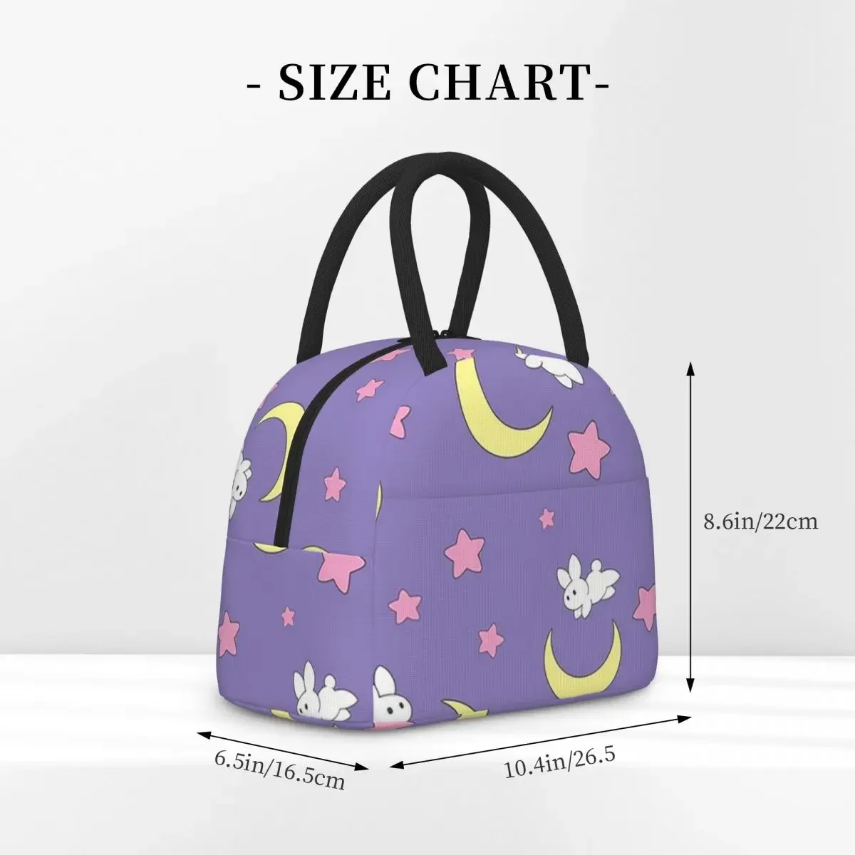 Rabbit Of The Moon Insulated Lunch Bag for Women Kids Portable Food Boxes Thermal Lunch Box Tote