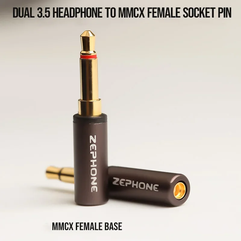 Zephone MMCX Female Adaptor - Convert To 0.78mm 2 Pin, A2DC, QDC,3.5mm Gold Plated Plugs - Suited for IE40Pro IE500 PRO