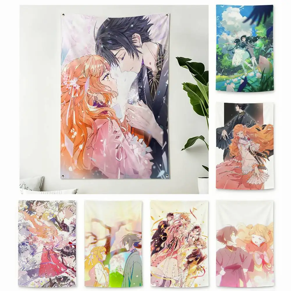 Hinagiku Rosei Agents of the Four Seasons Home Decor Wall Hanging Vertical Flags Indoor Outdoor