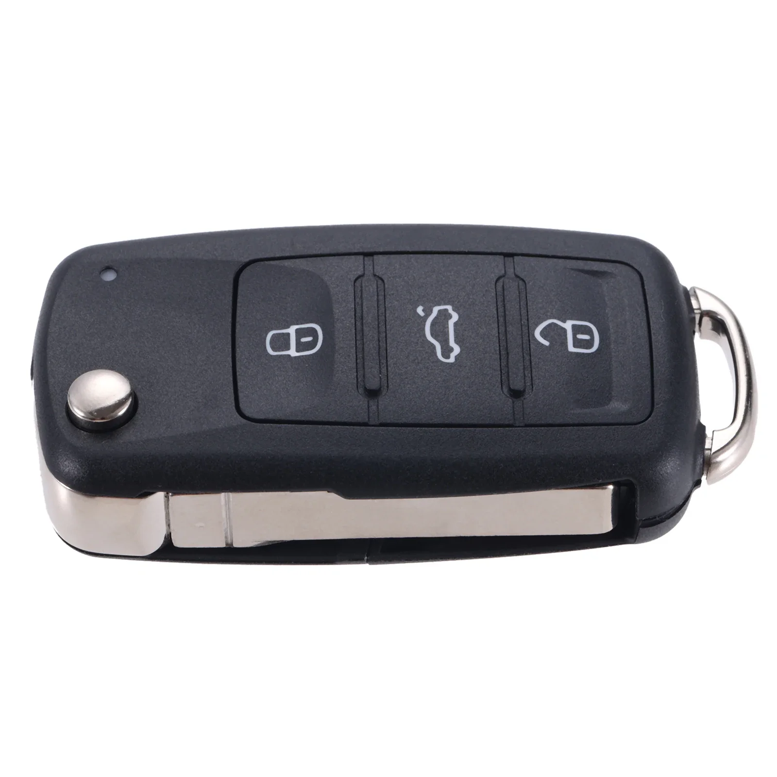 3 Button Remote Key Shell Cover Fob and Blank Key Fit for VW Golf Caddy Touran Polo T5 Tiguan Jetta  Transporter T5 Facelift