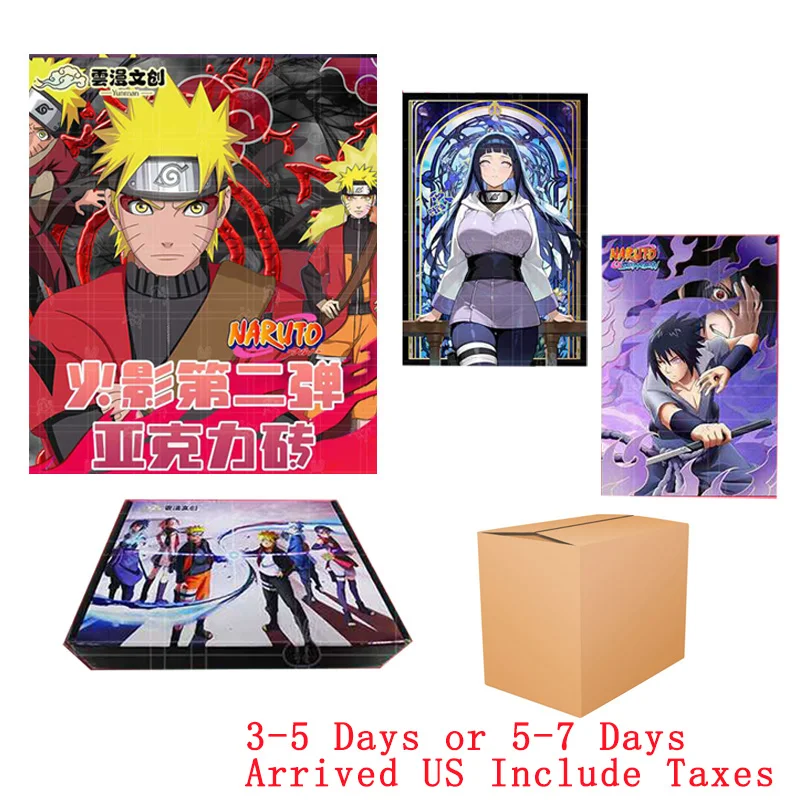 

Wholesales Naruto Anime Cards Crystal Brick TCG Card Sasuke Uzumaki Ninja World Kid's Gift Playing Card Toy