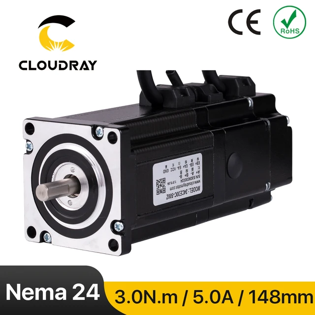 Cloudray Nema24 Silnik krokowy z zamkniętą pętlą 3.0N.m 5.0A Serwosilnik z hamulcem do frezarki grawerującej CNC