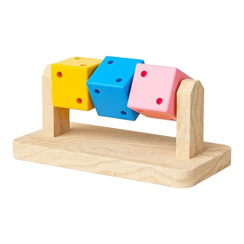 Hamster Wood Blocks Dwarf Hamster Chew Block Craftsmanship Bite Resistant Guinea Pig Chew Toys For Syrian Ferret Gerbil Rabbit