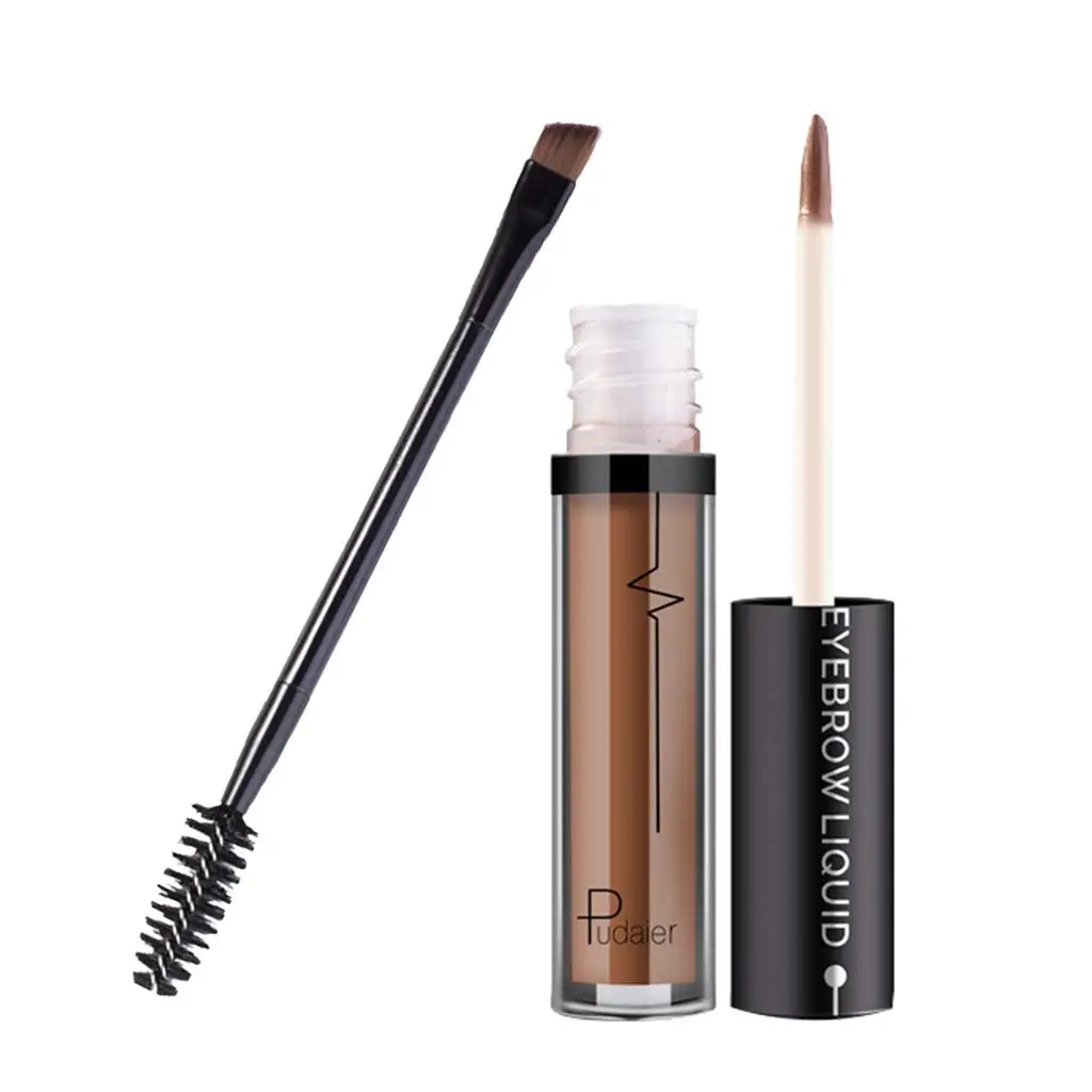 Gel definidor de cejas líquido teñido a prueba de manchas y larga duración con pincel 4,5 ml