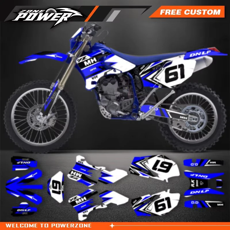 

Наборы наклеек с графикой мотоцикла Powerzone для YAMAHA WRF250 WRF450 2003-2004 2005-2006