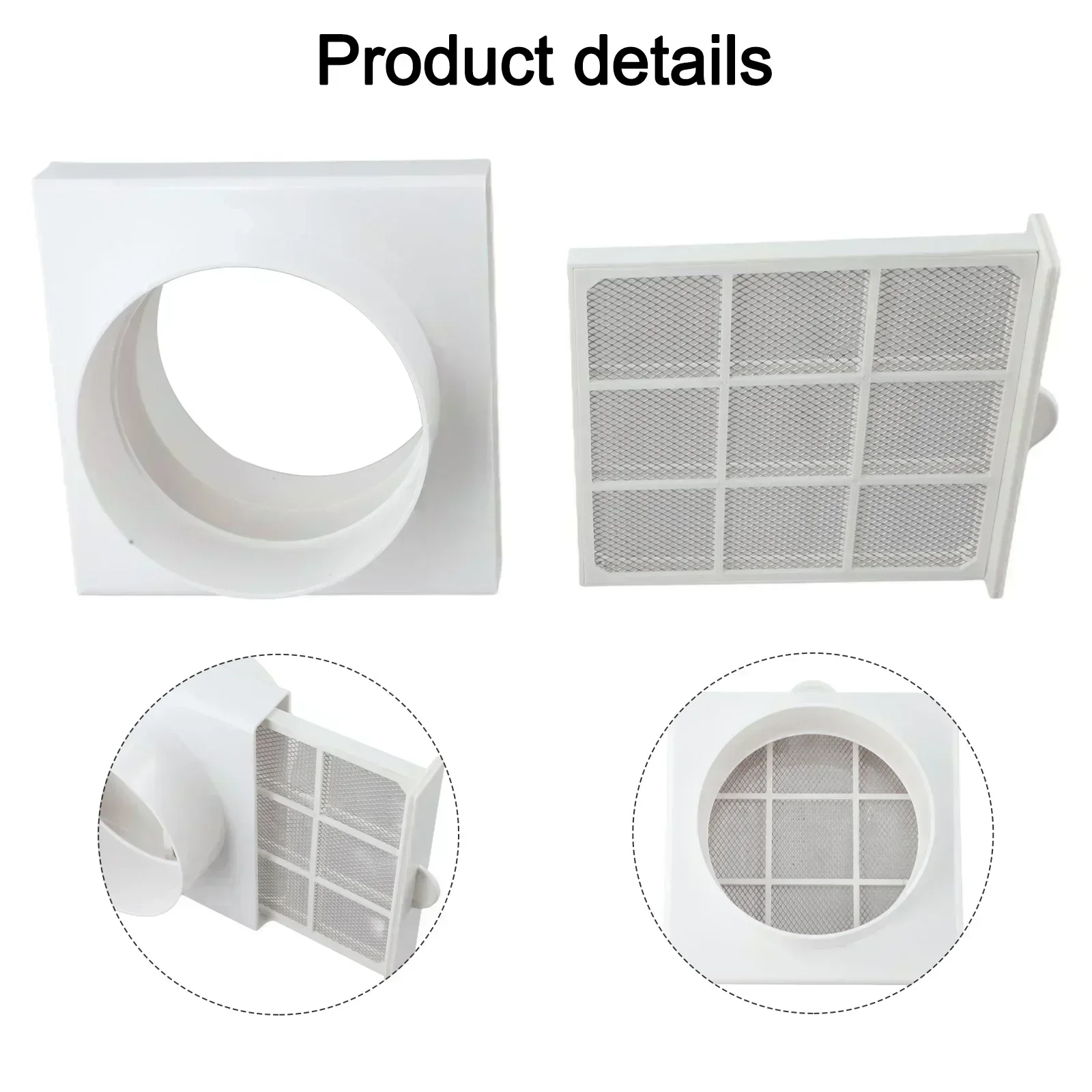 Duct Air Filter Ventilation For PVC And PE Pipe Aluminum Foil Tube Dust-Removing Home Improvement Tool Accessory In Stock