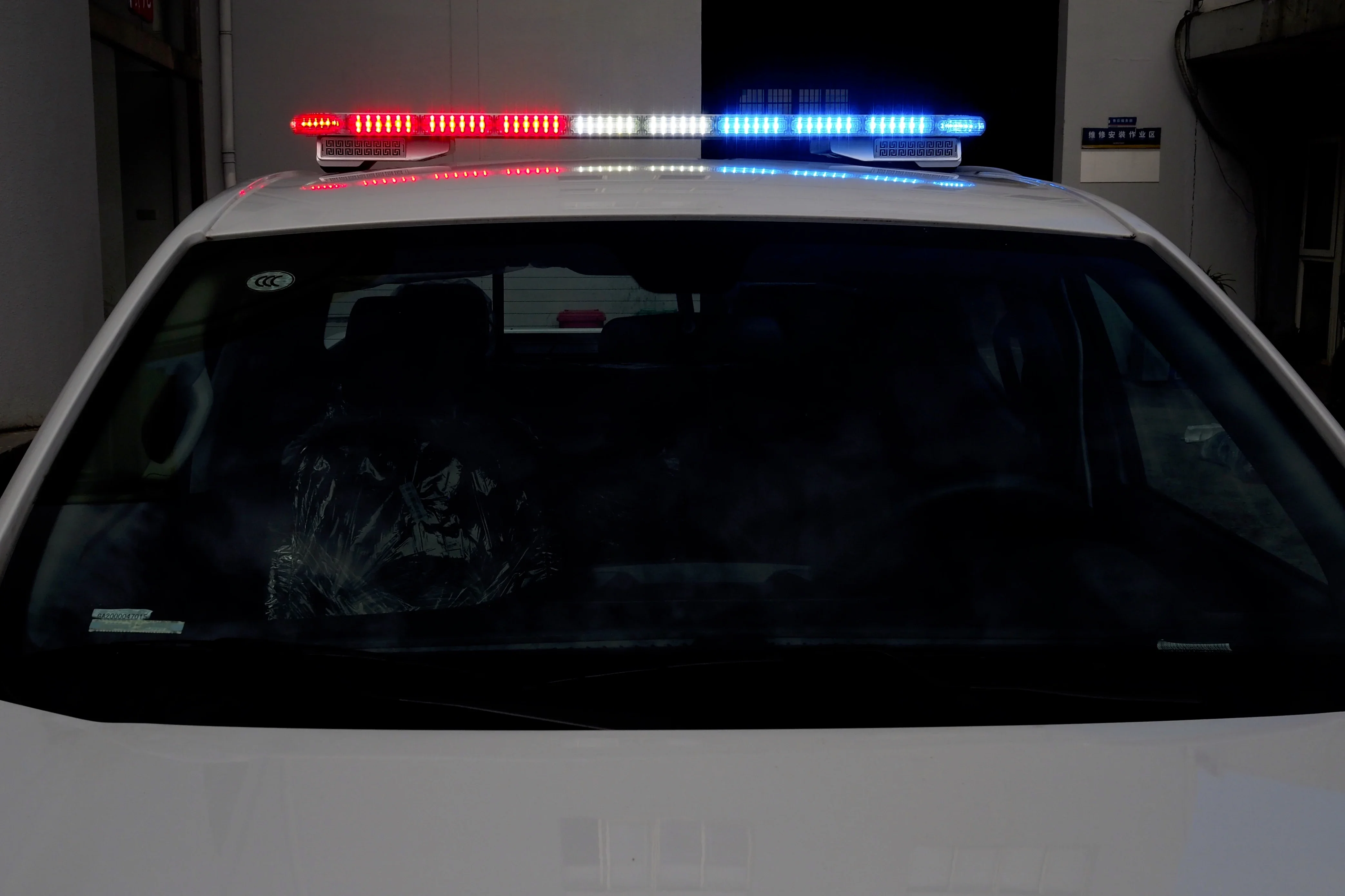 Senken Car Roof Top Warning Light Bars Linear R65 Ultra Thin Built-in Siren Traffic Warning LED Lightbar With Bracket