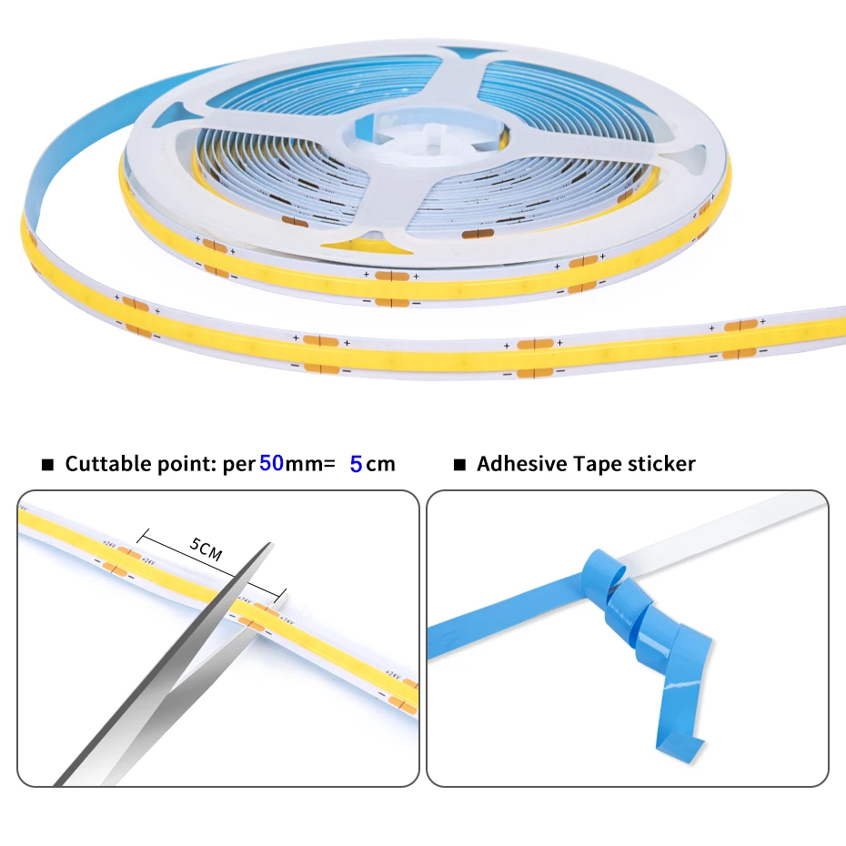 1-6 قطعة COB LED قطاع عدة 24 فولت مع مفتاح مستشعر الباب المزدوج التحكم لخزانة خزانة عرض الإضاءة الليلية المتكاملة