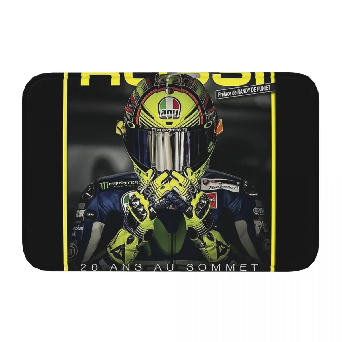 Moto Gp Rossi Race Racing Racer Non-slip Rug Doormat Living Room Mat Cool Balcony Carpet Home Decor