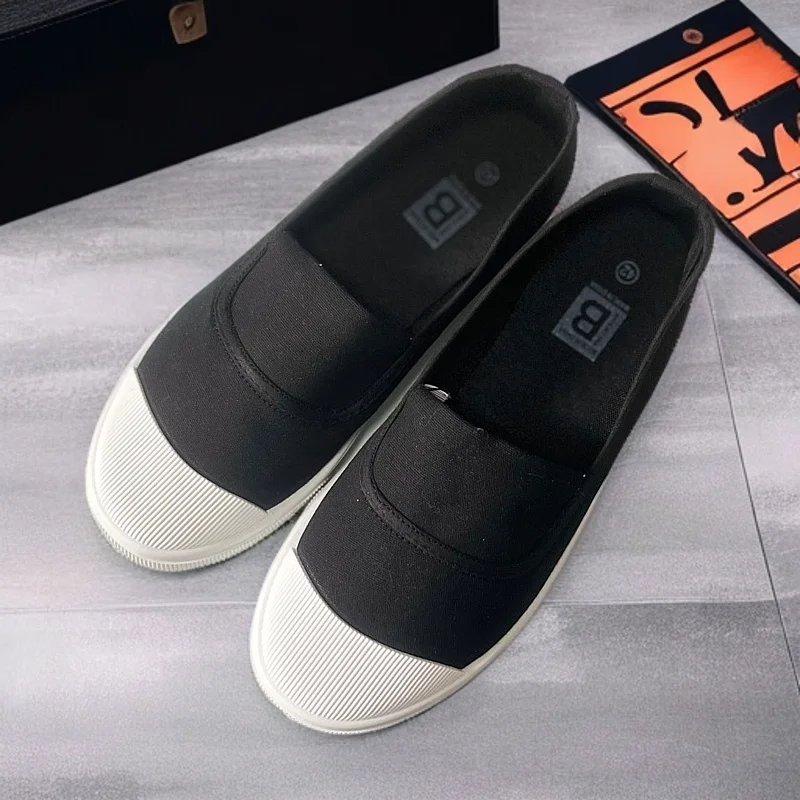 Casual Canvas Slip-On Shoes Unisex Summer 2026 Breathable Flat Bottom Korean Style for Students And Couples