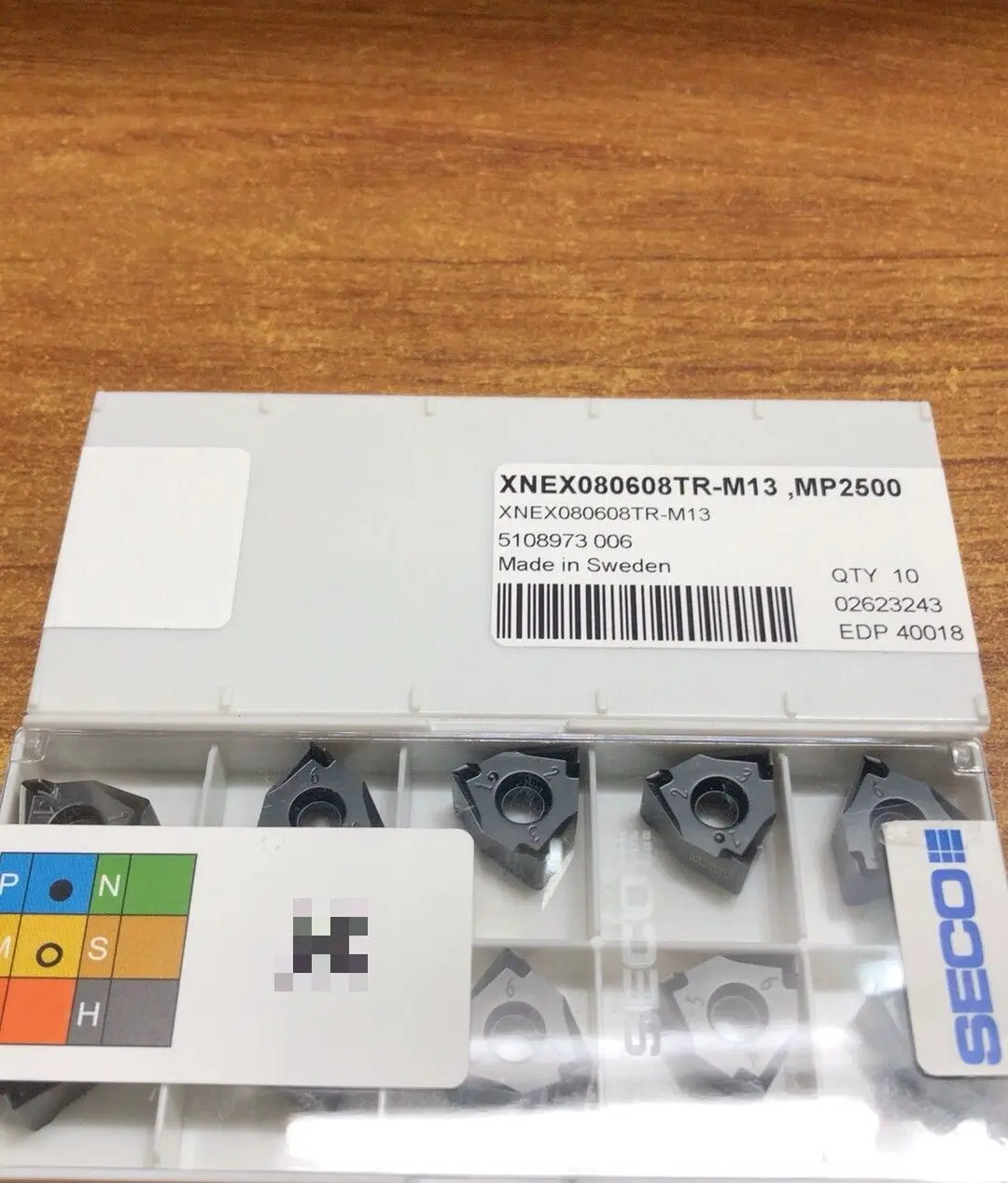 

Hard alloy cutting blades XNEX080608TR-M13,MP2500