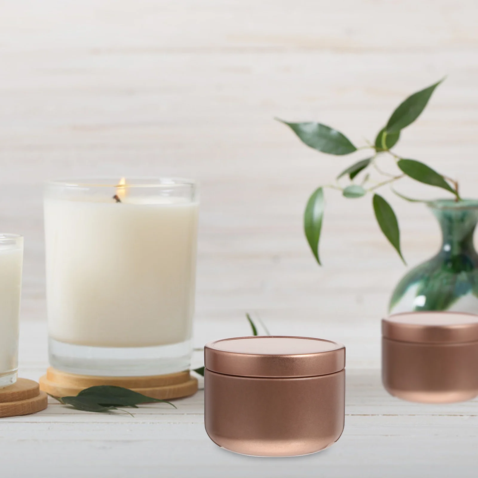 

12Pcs DIY Holder Tinplate Containers Durable Storage Boxes for Jewelry Candy Cosmetics Craft Gifts Jars