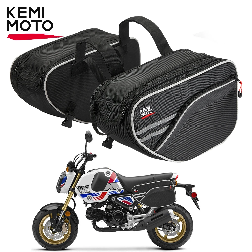 Motorcycle Side Saddlebag 2Pcs 15L Motorcycle Saddle Bag Extendable Pannier Storage Bag for Motorcross Motorbike Dirt Bike Bags