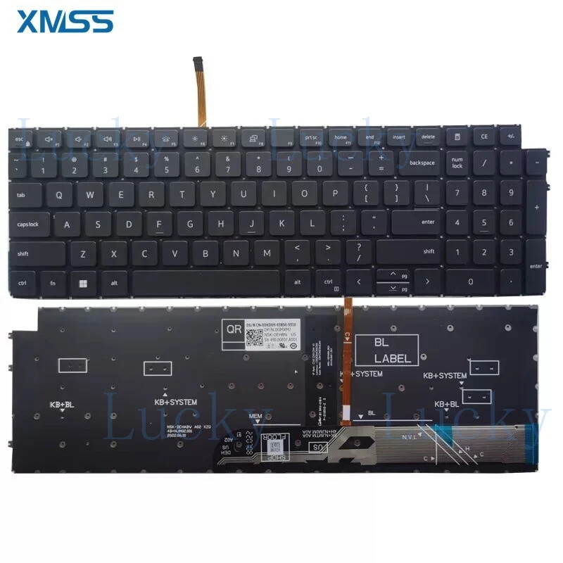 

Американская клавиатура для Dell Inspiron 3511 3515 3510 3520 5515 5510 7510 16 Plus 7610