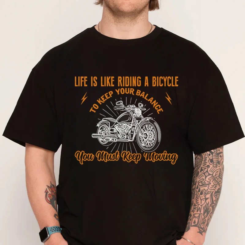 

Vintage Motorcycle T-shirt New Fashion 100% Cotton Men Short Sleeve Printing O-Neck Casual T Shirt