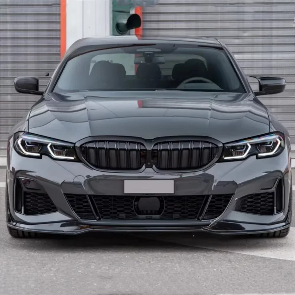 Front Bumper Splitter Lip for Bmw G20 G21 320i 320d 330i M340i M340d 2019-2022 Pre-Lci Mpack Spoiler Diffuser Lower Bumper Guard