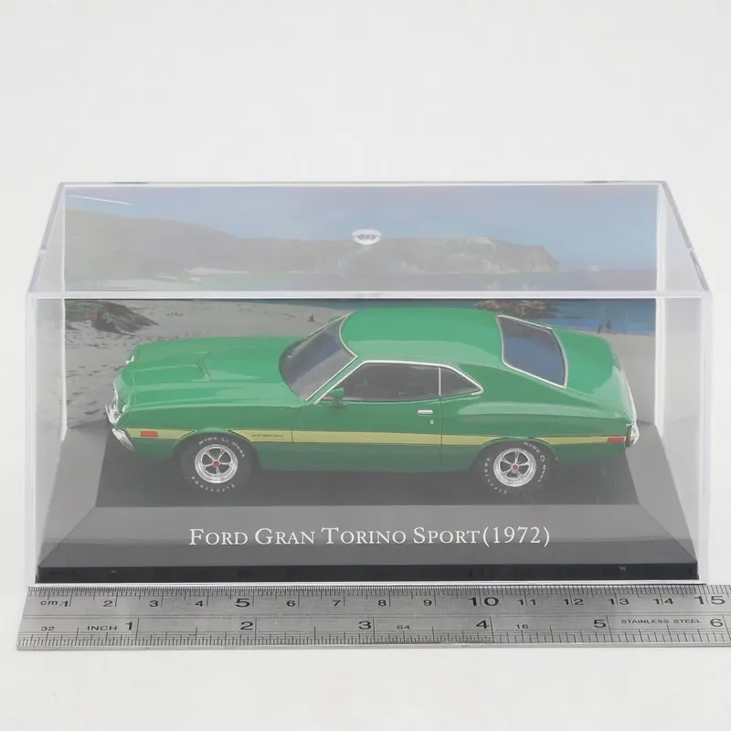 

Модель автомобиля Ixo 1:43 GRAN TORINO SPORT 1972, американский маслкар, литая под давлением, из сплава