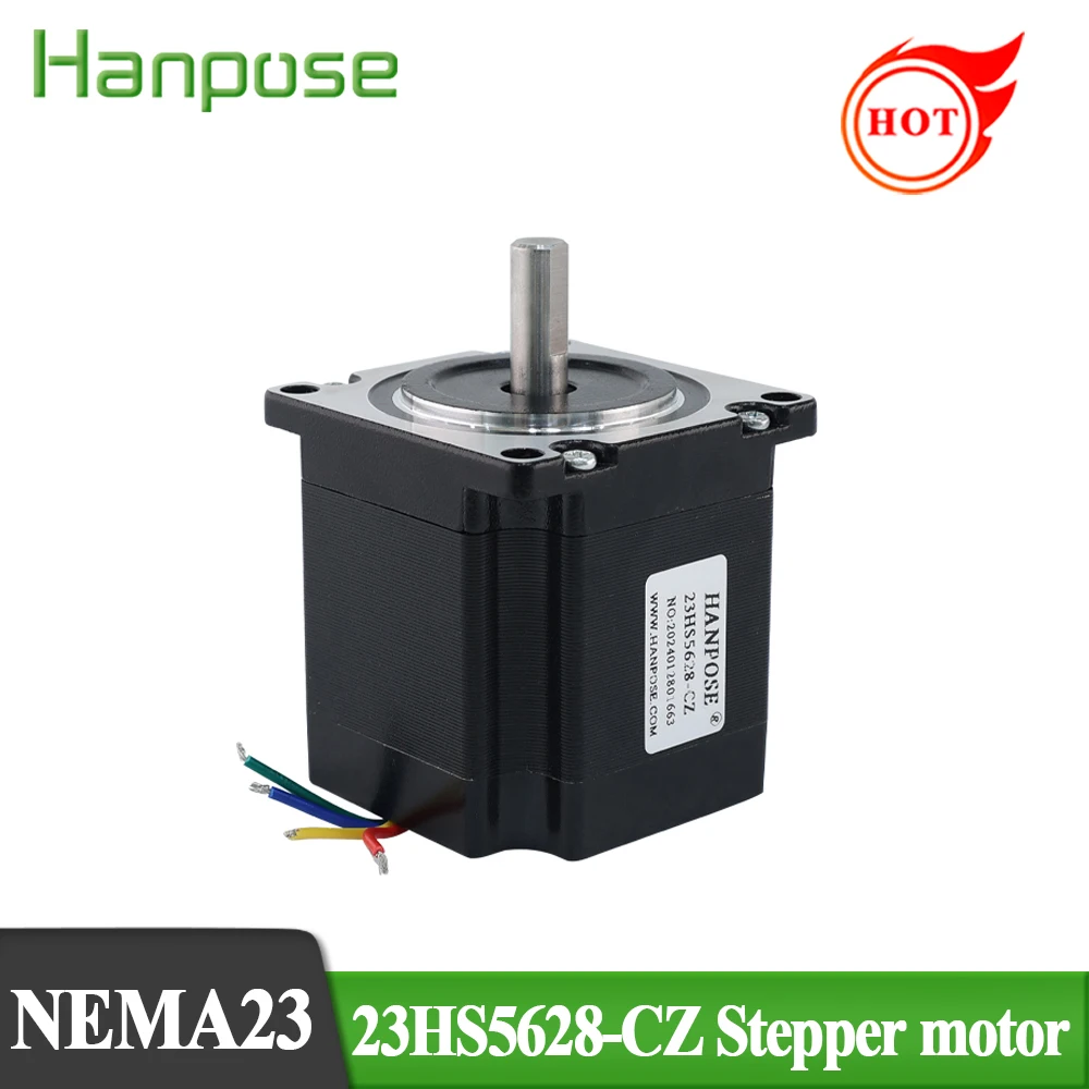 1.8 Degree 23HS5628-CZ 4 Leads Nema 17 Stepper Motor 2 Phase 23HS5628-CZ 1.7A Torque 0.7N.m For CNC Laser 3D Printer 12V