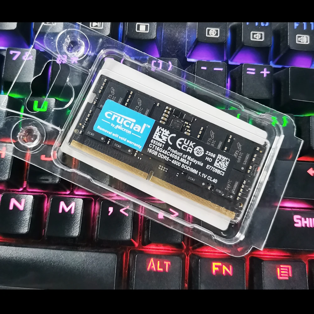 Imagem -02 - Memória Ram Ddr5 4gb 8gb 16gb 32gb 4800mhz 5200mhz 5600mhz Pc5 Sodimm Memory