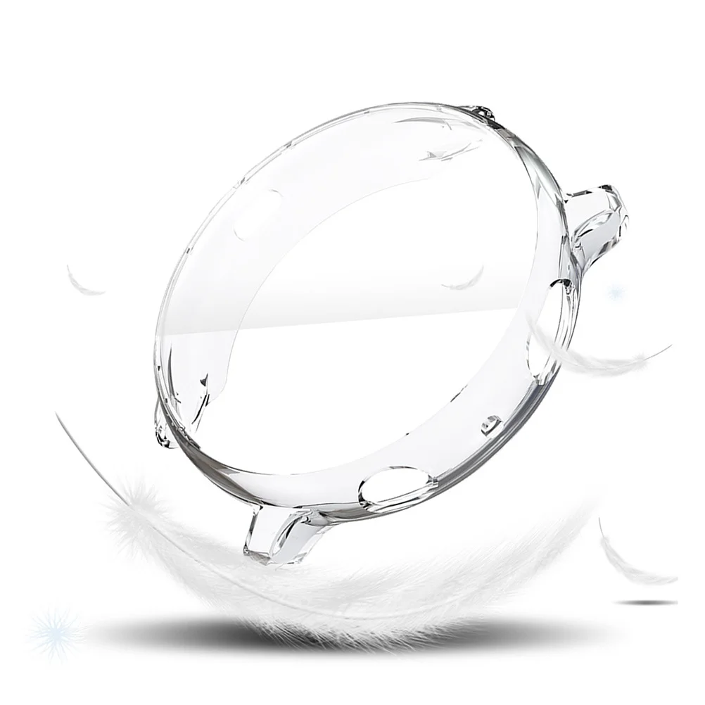 

2Pcs Electroplate Watch Case Cover Protective Frame Anti-Scratch Flexible Tpu Smartwatch Shell Compatible 2