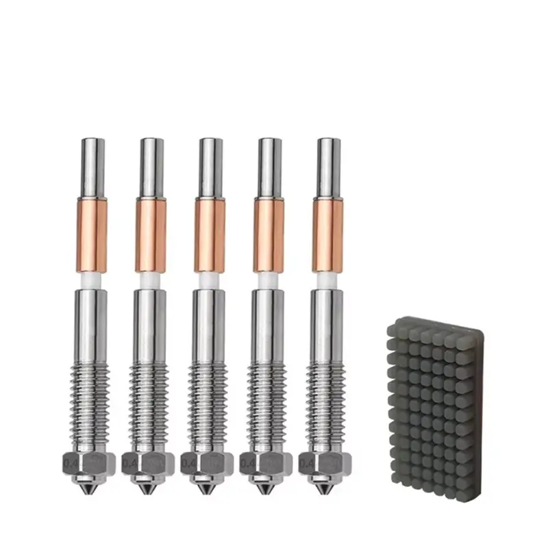 A13E-For QIDI Plus 4 Quick Removal 0.4Mm Hardened Steel Nozzle With Silicone Brush 3D Printer Accessories
