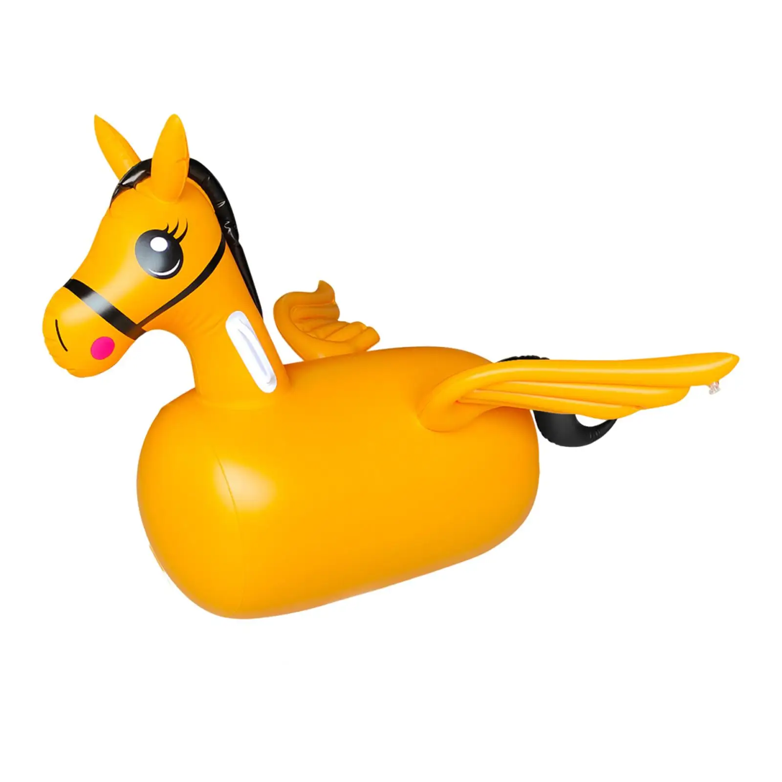 Jouet gonflable de cheval gonflable pour enfant, jouet de saut d'équitation pour les vacances en plein air sur pelouse