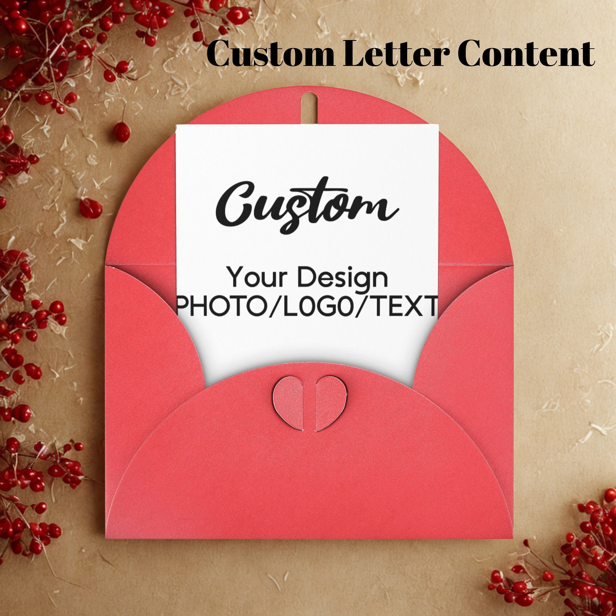 مغلفات مخصصة رسالة 1-10 قطعة تخصيص رسالة عيد الحب ، رسائل نعمة الصديق ، طباعة وثائق الشركة #1