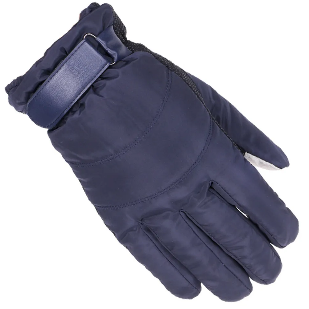 

Унисекс-перчатки для лыж с сенсорным экраном (два пальца), силиконовой противоскользящей ладонью и застежкой-липучкой на запястье, зимние перчатки для холодной погоды