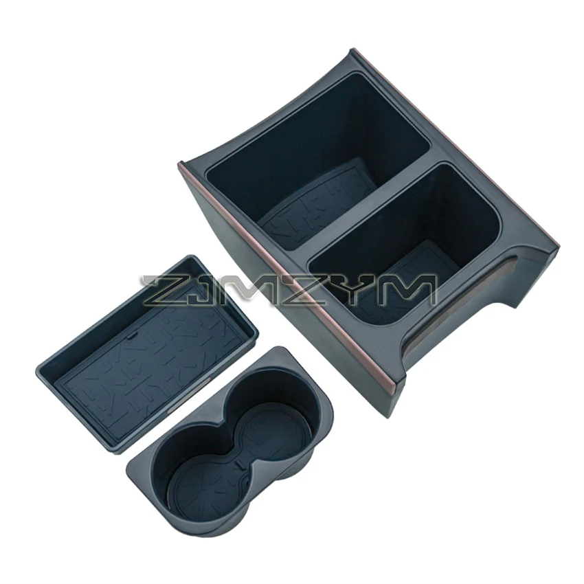 Car Storage Box For ZEEKR X Seat Aisle Double-Layer Storage Car Modification Special Interior Parts Cars Accessories