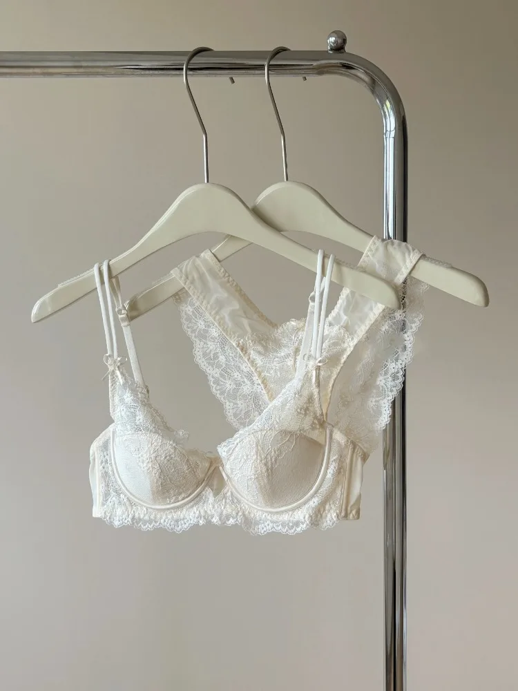 Soutien-gorge minimiseur de Style français pour femmes, grand soutien de poitrine, demi-tasse, ensemble de Lingerie Sexy, Anti-affaissement, doux, à armatures, fin, confortable, Push Up