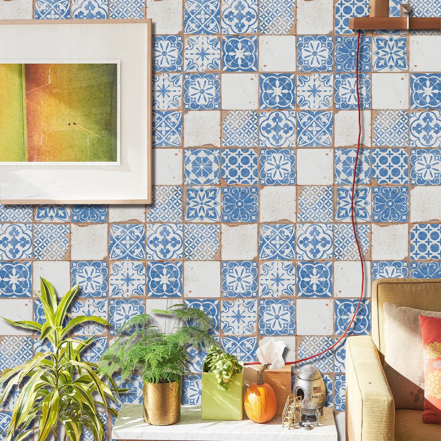 European Style Crystal Thickened Wall Stickers Self-Adhesive Kitchen And Bathroom Tile Stickers