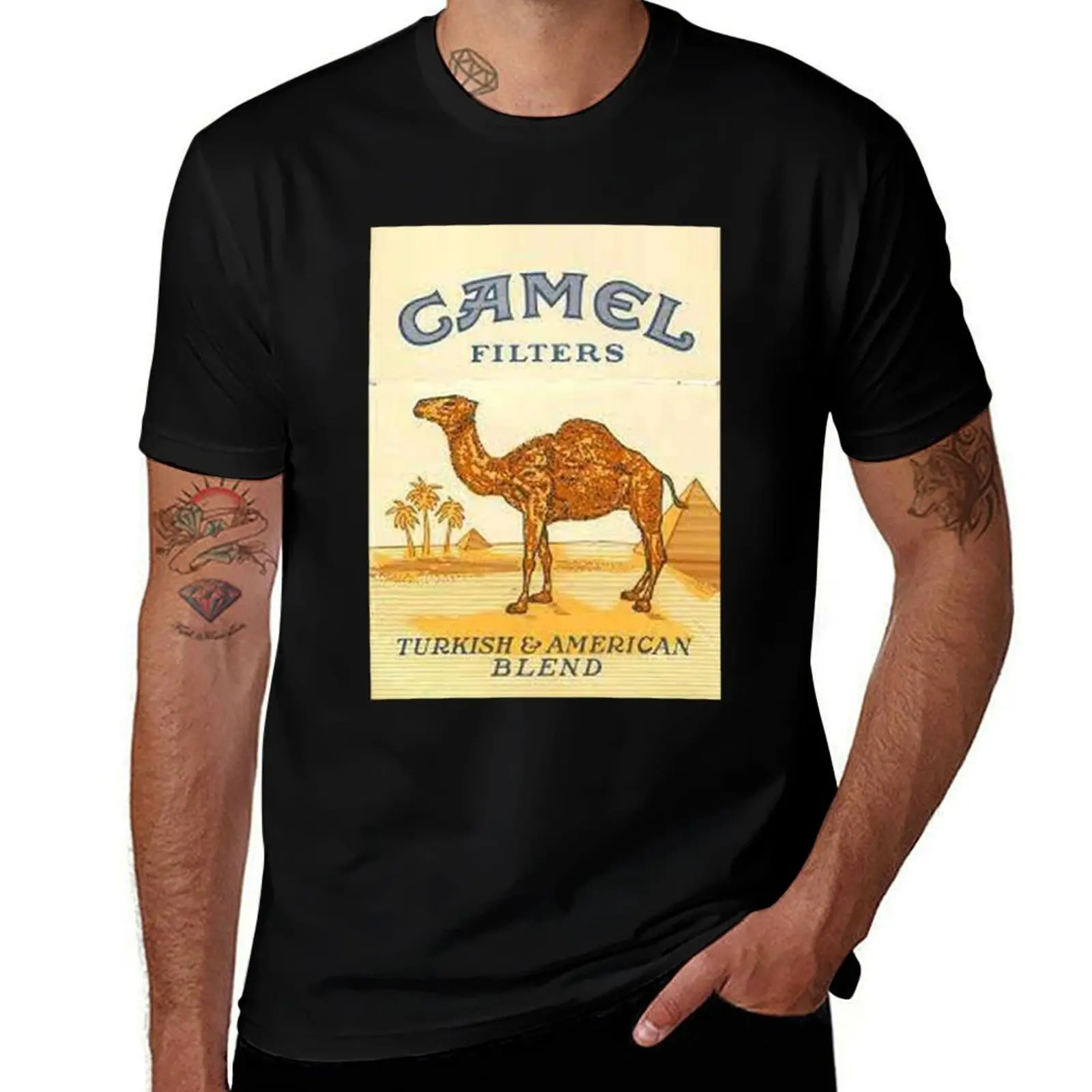 

Camel Cigarettes T-Shirt vintage graphic tee vintage t shirts customs T-shirts for men cotton