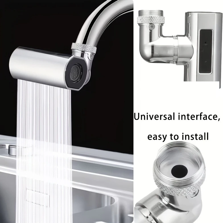 Small Flying Rain Faucet Kitchen Vegetable Washing Shower Faucet Four-speed Rotating Dishwashing Spout Faucet Waterfall Aerator