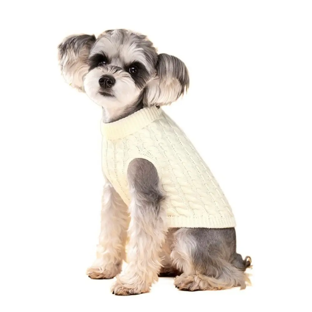 

Dog Winter Clothes Wool Winter Dog Sweaters Soft Warm Dog Knitting Sweaters Candy Color Comfortable Cat Sweater Vest Autumn