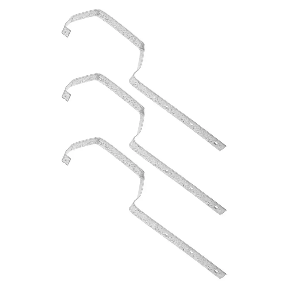 

3Pcs Rain Gutter Brackets Heavy Duty Metal Support Roof Drainage Weatherproof Gutter Hangers Outdoor Mount Bird Feeder Bracket