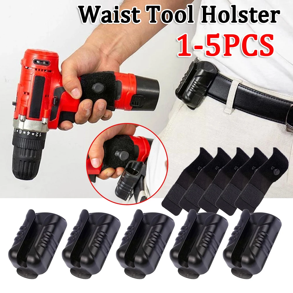 Waist Tool Sets Portable Electric Drill Waist Tool Buckle Multi-functional Electric Drill Holster Buckle for Wrench Hammer Screw