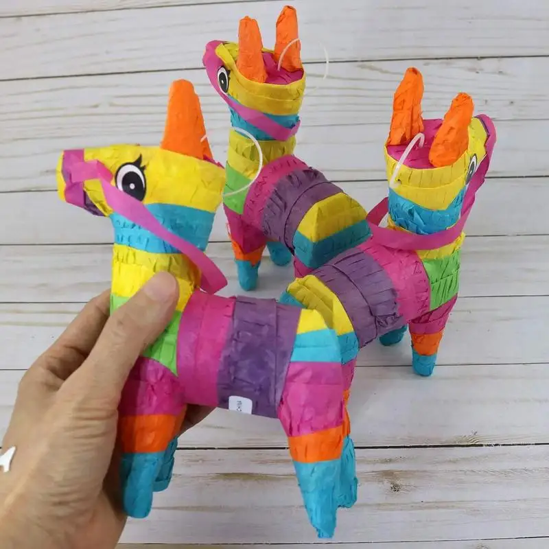 Pinata Party Mexican Donkey PinatasCinco DeMayo Fiesta Birthday Small Rainbow Unicorns Stuffers Decorations Supplies For Kids