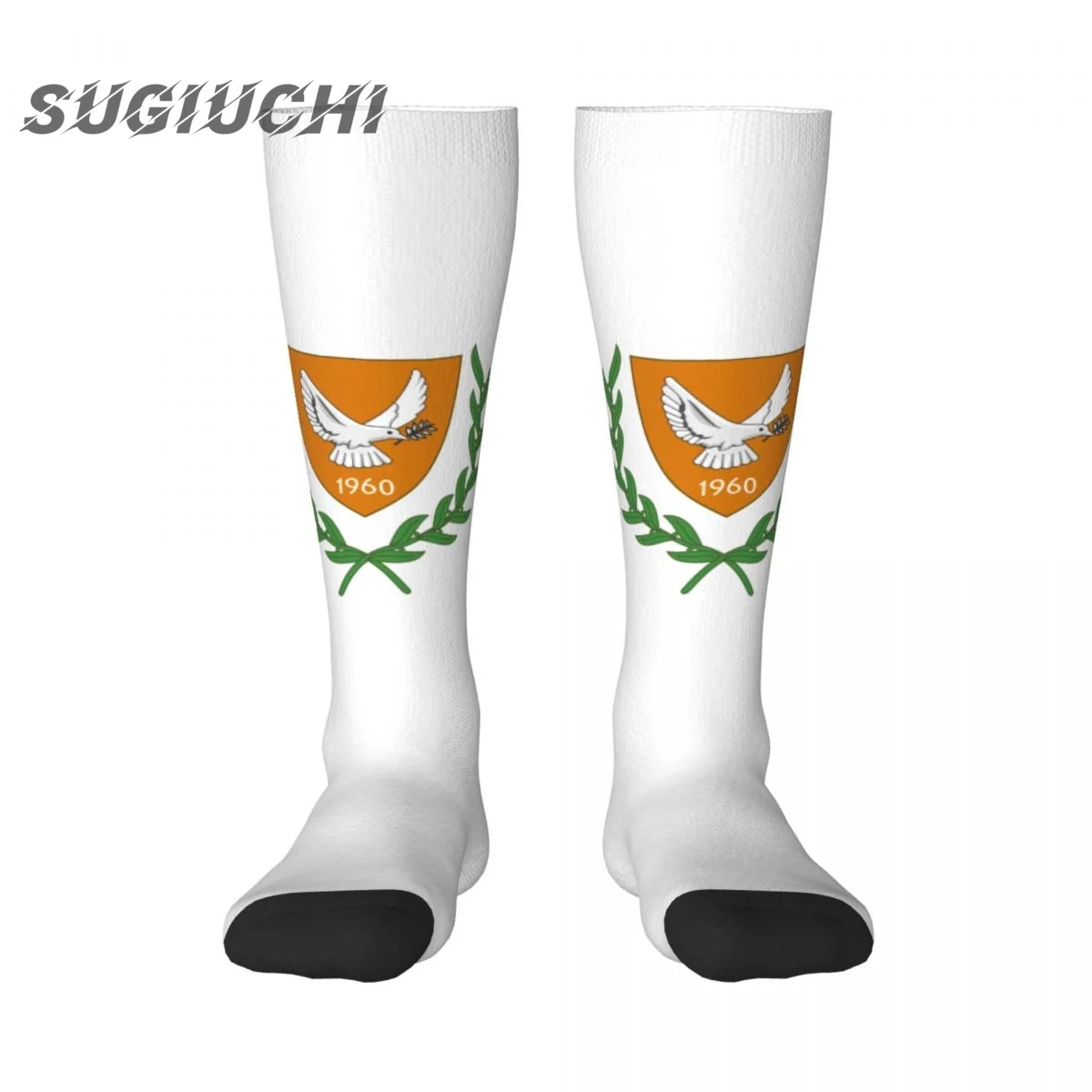 

Cyprus Flag Polyester 3D Printed Socks For Men Women Casual High Quality Kawaii Socks Street Skateboard Socks