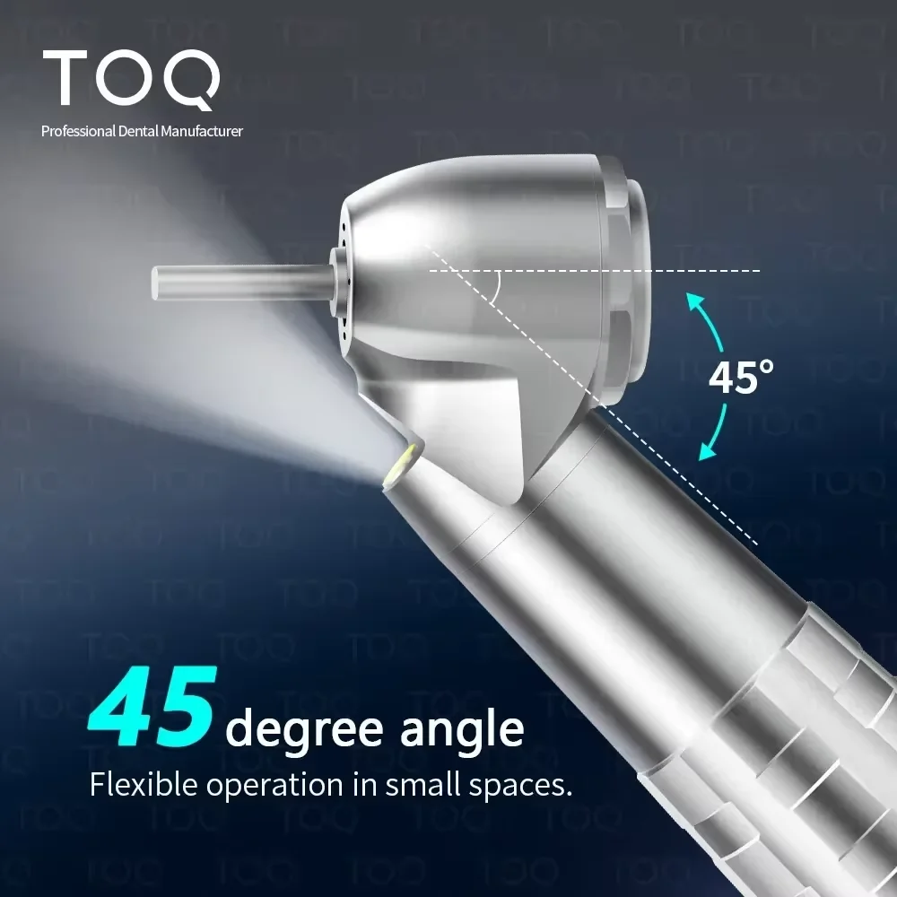 Dental 45 Grad LED Hochgeschwindigkeits-E-Generator Handstück knopf mit Einzel wassers pray 45 ° Luft turbine Zahnarzt Werkzeug